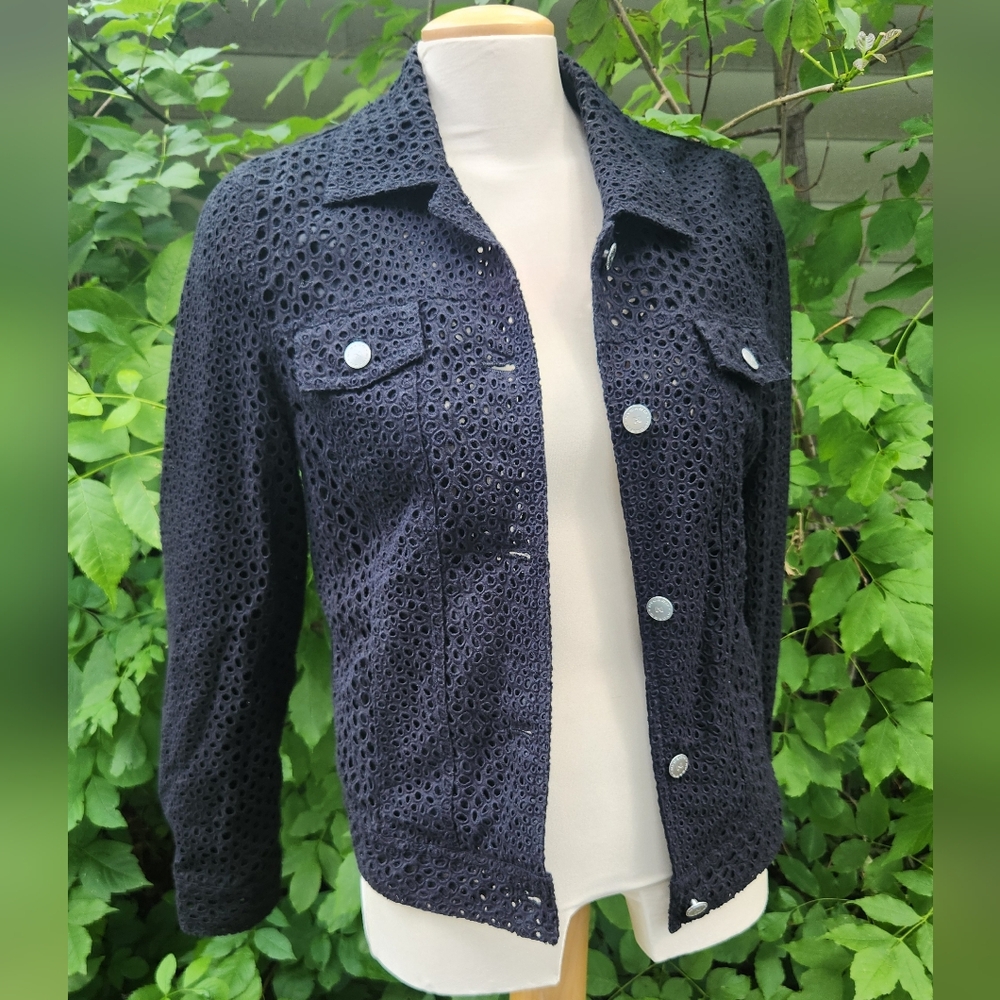 Peter Nyygard‎ Size 8 Cotton Eyelit Jacket